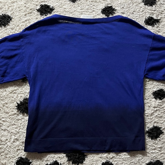 ANTIPAST One Size short sleeve ombre style Blue Blouse - Picture 7 of 11